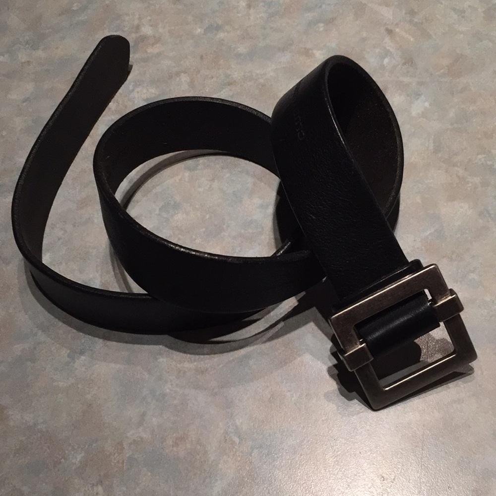 Club Monaco black leather belt (sz m)